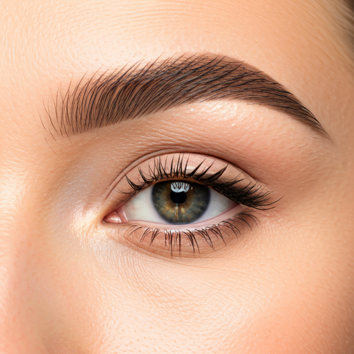 Focus on the delicate eye area